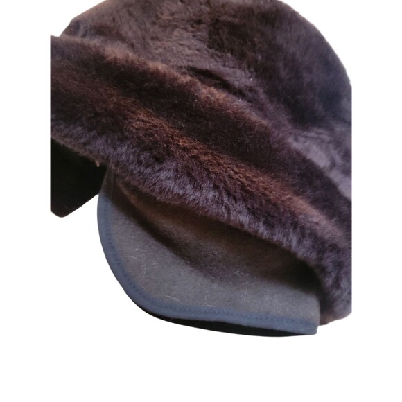 Vintage Seifter Associates, Inc Crossack Hat Brown Faux Fur Medium - Picture 3 of 8